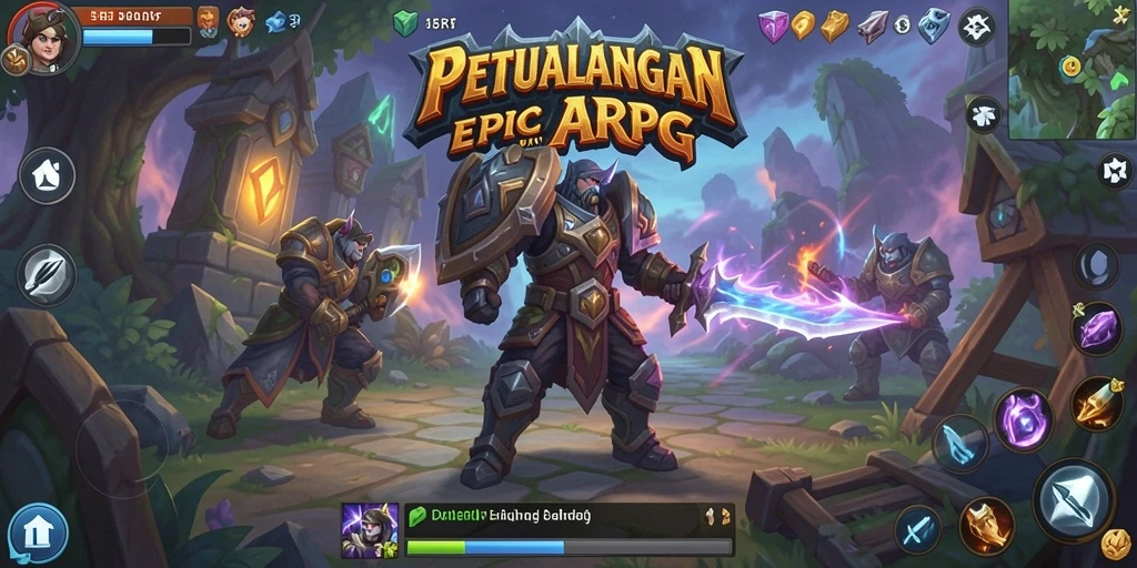Screenshot gameplay 5RT yang menampilkan aksi pertarungan yang seru.