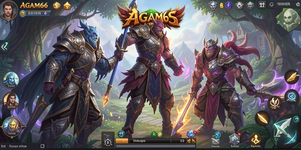 Screenshot gameplay AGAM66 yang menampilkan aksi pertempuran seru dalam dunia RPG.