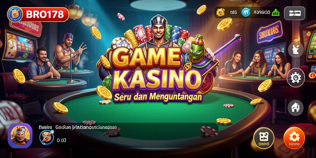 Screenshot utama BRO178 menampilkan gameplay kasino yang mengasyikkan.