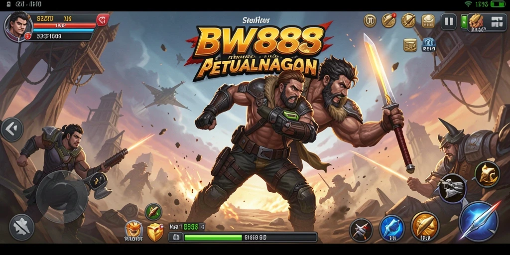Tangkapan layar menunjukkan aksi seru dalam BW888.
