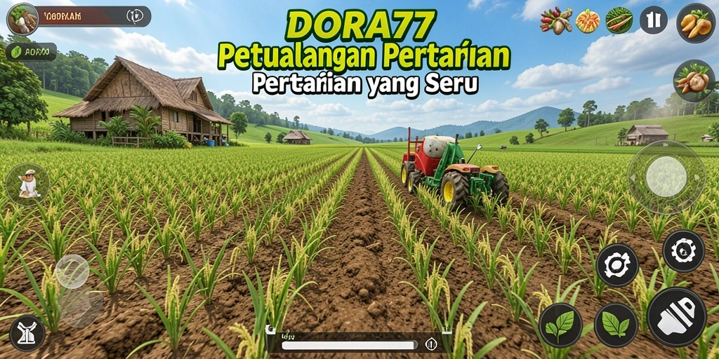 Tampilan gameplay DORA77 yang penuh warna dan menarik.