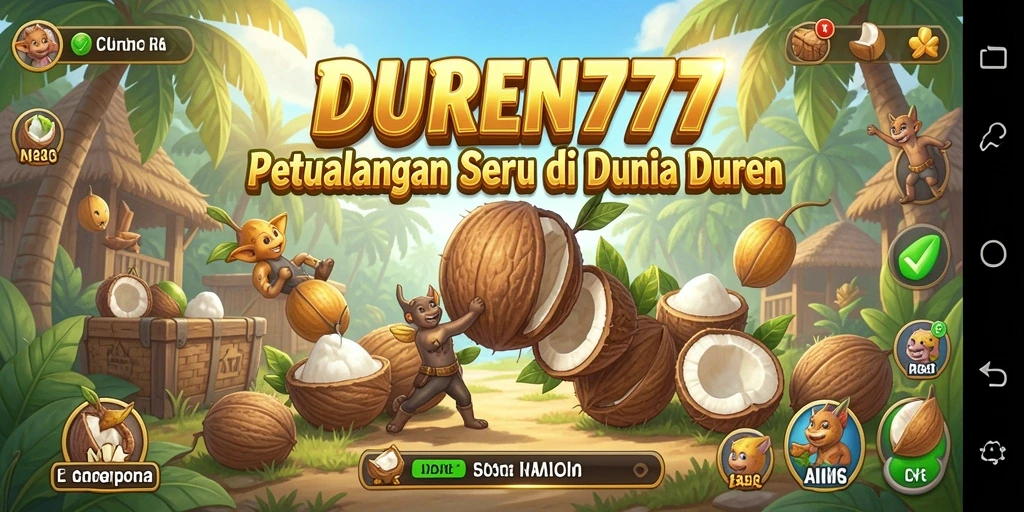 Screenshot DUREN777 menunjukkan aksi seru dalam misi petualangan.