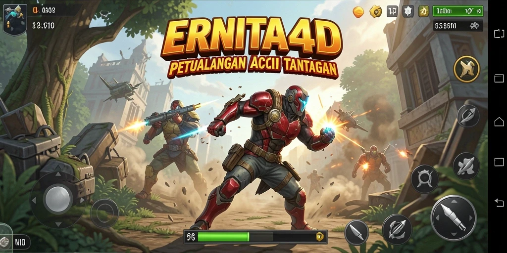 Gameplay seru penuh aksi dalam ERNITA4D.