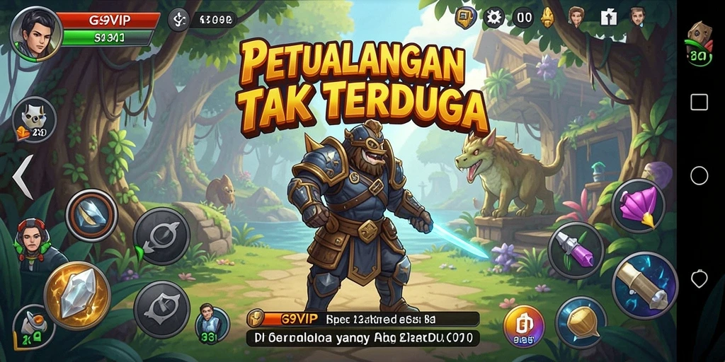 Tampilan gameplay G9VIP yang penuh aksi dan petualangan seru.