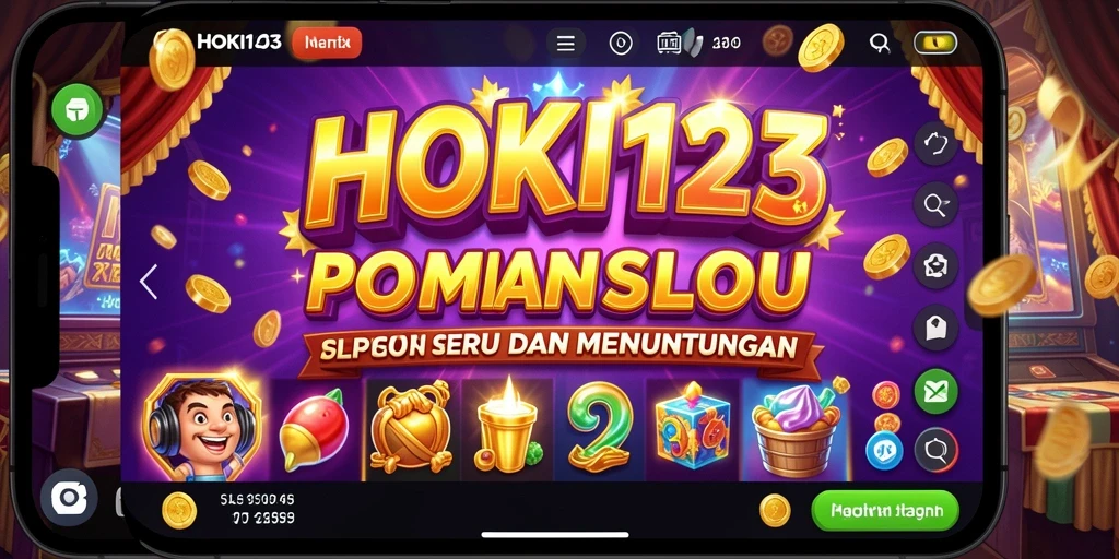 Screenshot HOKI123 menampilkan gameplay slot yang seru dan berwarna.
