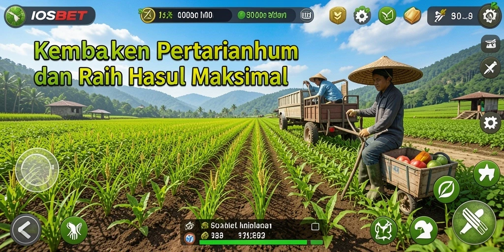 Tampilan gameplay IOSBET yang seru dan menarik dalam bertani.