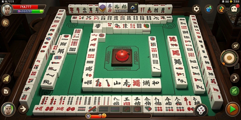 Tampilan gameplay IYA777 dengan strategi Mahjong yang mendebarkan.