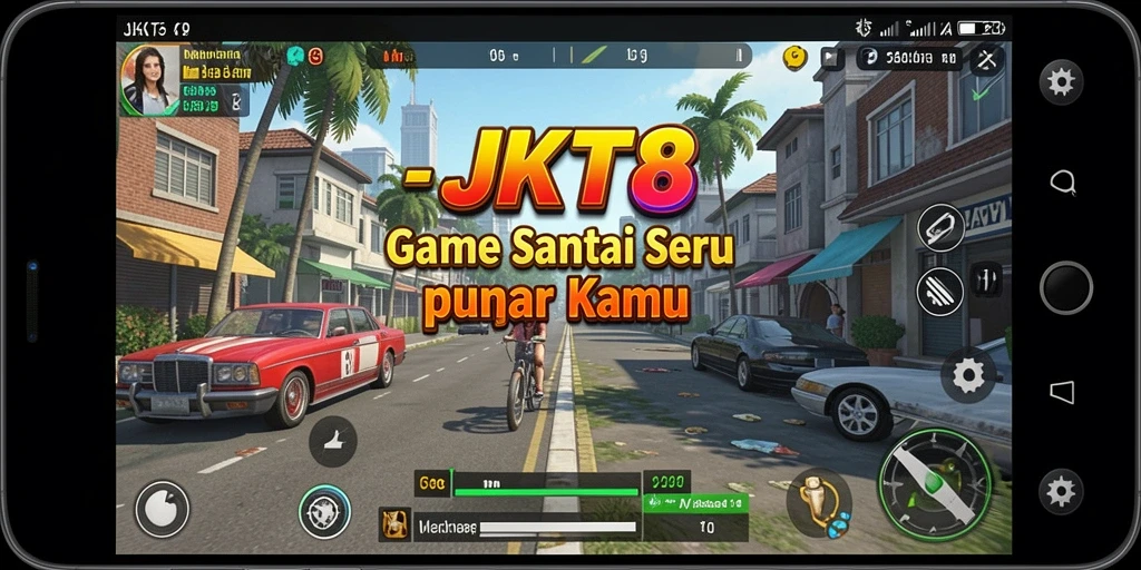 Gameplay seru dan estetika menawan di JKT8.