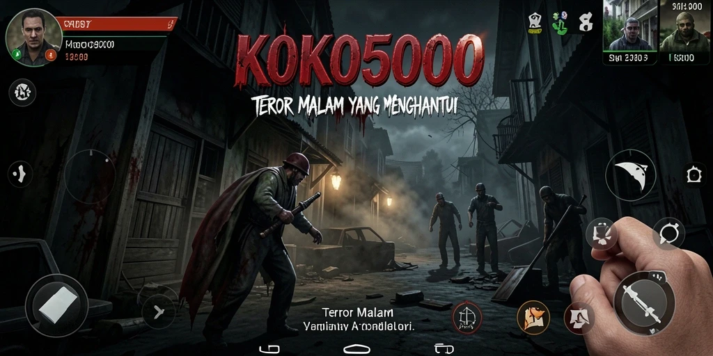Gameplay KOKO5000 menampilkan suasana mencekam dengan atmosfer horror yang kental.