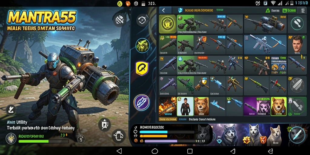 Screenshot utama MANTRA55 menampilkan berbagai fitur aplikasi Utility yang menarik.