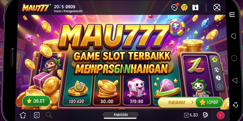 Gameplay menarik MAU777 dengan penuh warna dan simbol slot.