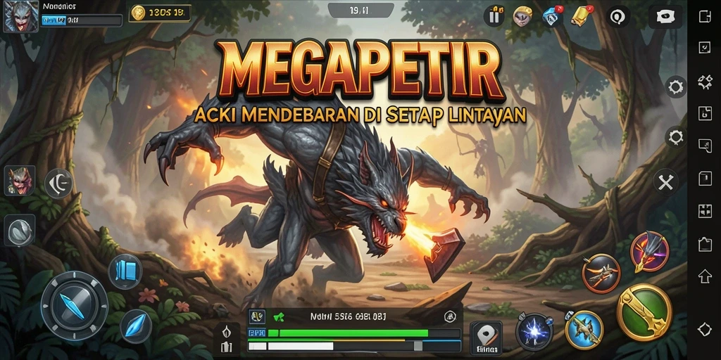 Gameplay seru dan menarik di MEGAPETIR.