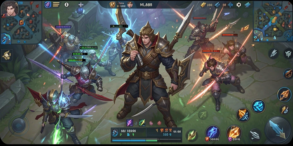 Tampilan menarik dari gameplay strategi <strong>MLBB8</strong>.