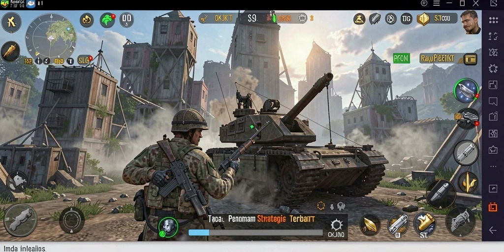 Tampilan gameplay seru dalam OKJKT yang penuh strategi dan tantangan.