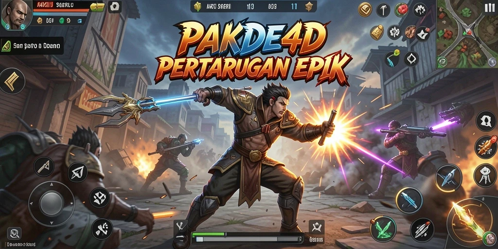 Screenshot PAKDE4D menunjukkan aksi menegangkan dalam pertempuran sengit.