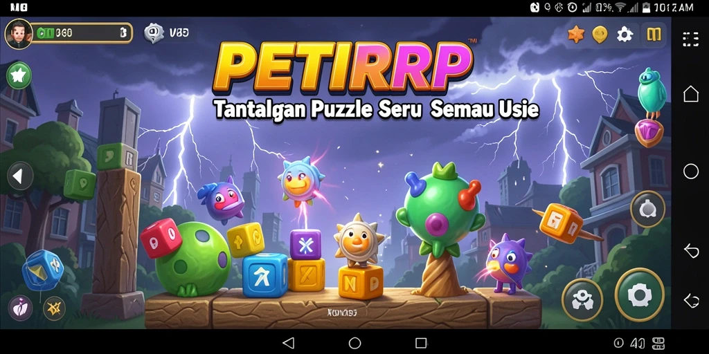 Tampilan gameplay menarik dari PETIRRP yang penuh tantangan Puzzle.