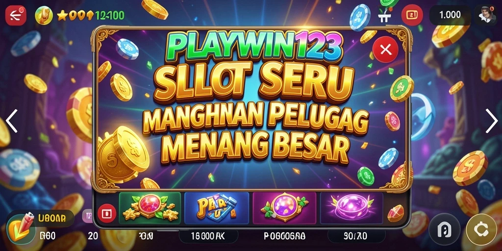 Tangkapan layar gameplay PLAYWIN123 menampilkan slot yang penuh warna dan aktivitas menarik.
