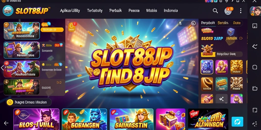 Tampilan utama SLOT88JP menampilkan berbagai fitur Utility yang menarik.