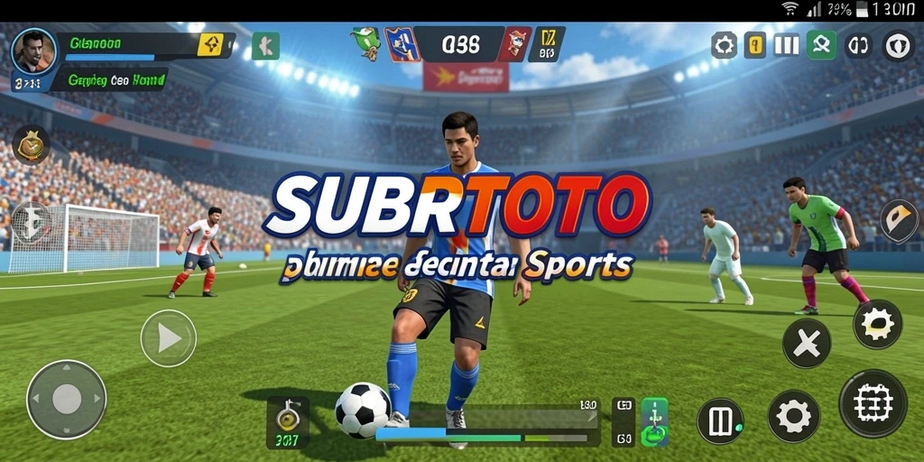 Tampilan gameplay seru dari SUBURTOTO yang penuh aksi olahraga.